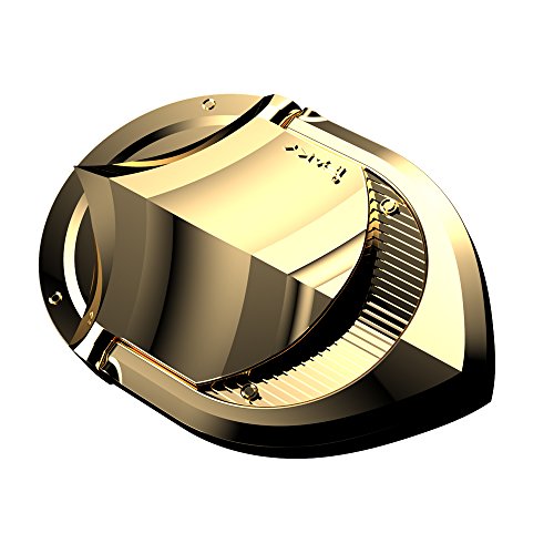 Finger Ring Stand, IPAKY 360° Shield Rotation Cell Phone Ring Stand Holder Grip Kickstand for Universal Smartphone iPhone iPhone XR, iPhone Xs, iPhone Xs MAX, iPhone X, iPhone 8/8 Plus—Luxury Gold