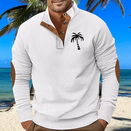 Pull V hommes oversize zippé de coupe décontractée, sweat stretch disponible en grande taille