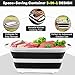 Collapsible BBQ Prep Tub with Cutting Board & Lid – 7.95 Gal / 30L Space-Saving Food Container – BPA-Free Heavy-Duty Plastic, Dishwasher Safe with Drain Hole – Offset Smoker, Backyard & Grilling