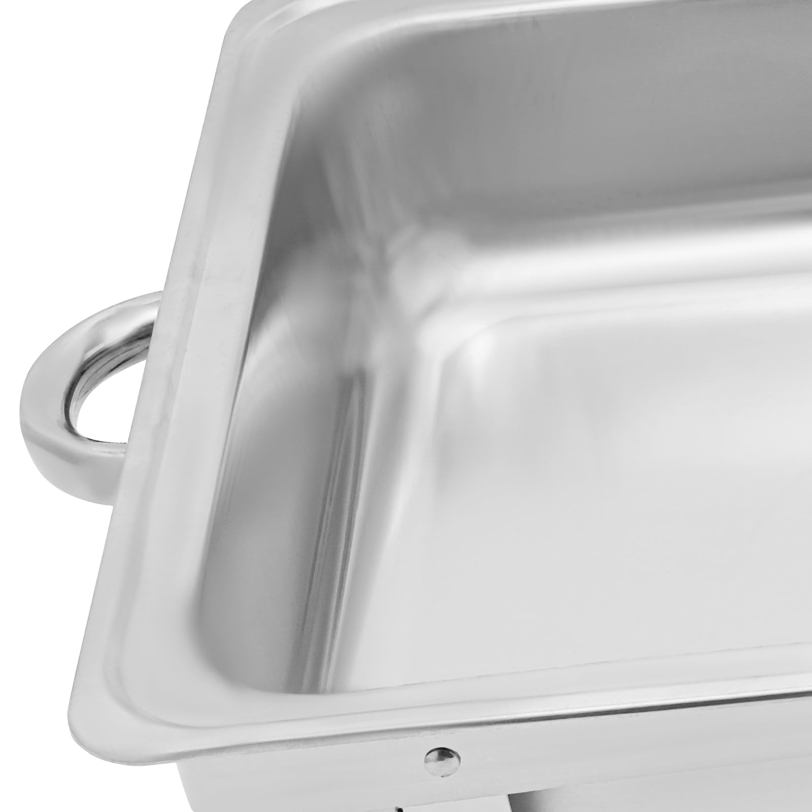 Chafing Dish - Set di scaldavivande professionali in acciaio inox, 9 l, set di contenitori termici per buffet, per catering buffet e feste, con copertura (2)