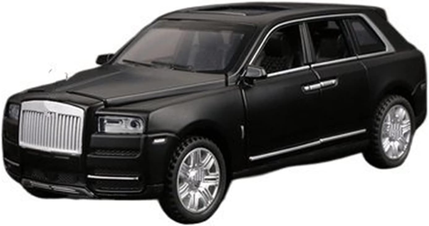 Classic Alloy Car Model Diecast Metal Model 1:32 for Rolls Royce Cullinan Metal Body Plastic Interior(Black)