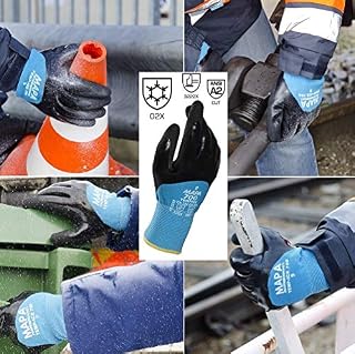 TempIce 700 Extreme Cold Weather Gloves, Work Gloves Best in Class for Cold Protection -10°C Workman, Warehouse, Cold store/Freezer, Outdoors, Black/Blue, Size 9, (1 Pair) Protective Gloves, 700419