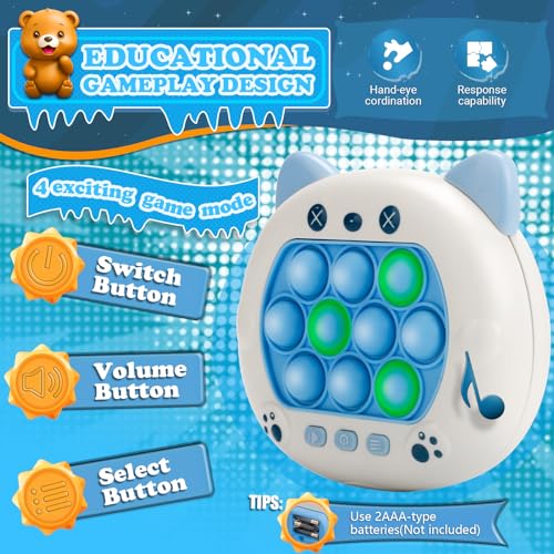 image for WinKid Fast Push Game Pop Fidget Toys for Kids, Pop Toy Fast Push Game