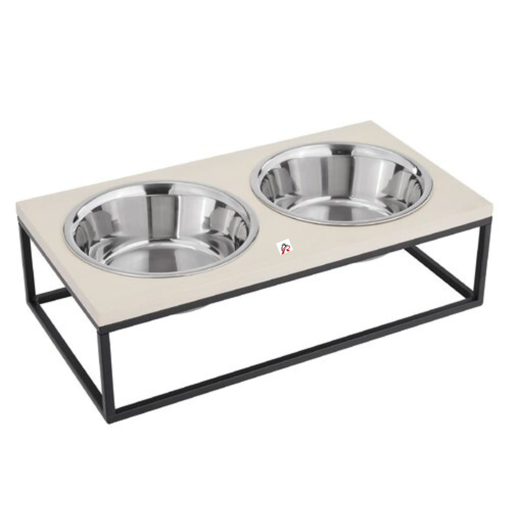 AR SABRI SHOPEE Arif Rao Dog Feeder Large Dog & Pet Bowls- Double Bowl Raised Food & Water Stand-Stainless Steel 2 Bowls Fixed Height Stand 8-Inch (Black) (B0C1Q4LSXT) Amazon Price History, Amazon Price Tracker