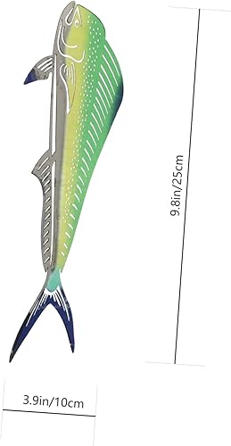 Miniatura 5 de VOSAREA Escultura de cristal 1 juego de colgante de tiburón junto al mar océano decorativo peces de acero inoxidable decoración del océano