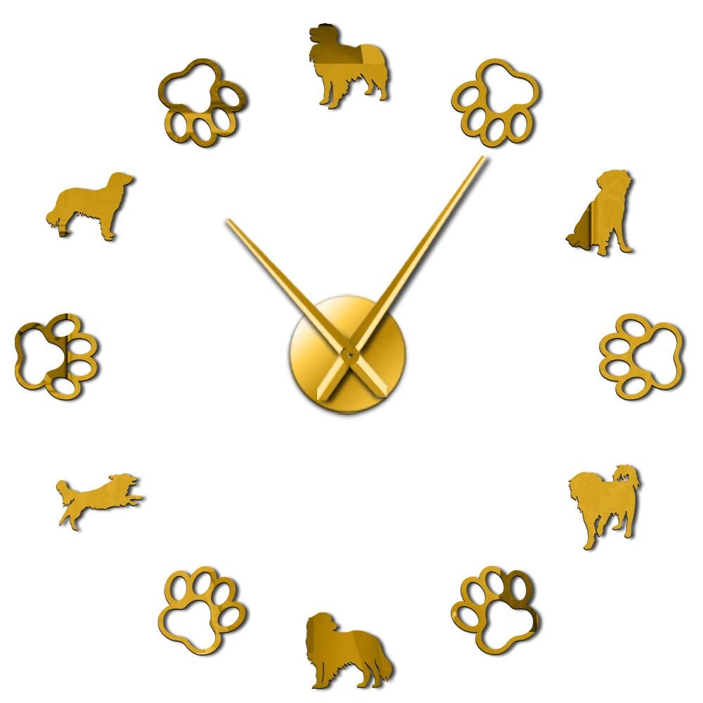 Horloge murale pattes de chien idée cadeau originale passionnés