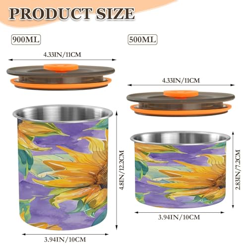 Contenedor Hermético para Café de Acero Inoxidable 17oz miniatura 3