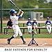 BaseGoal Baseball Tee for Kids,Batting Tee,Softball Tee,Youth Hitting Tee,Teeball Tee,Travel Tee,Easy Adjustable Height