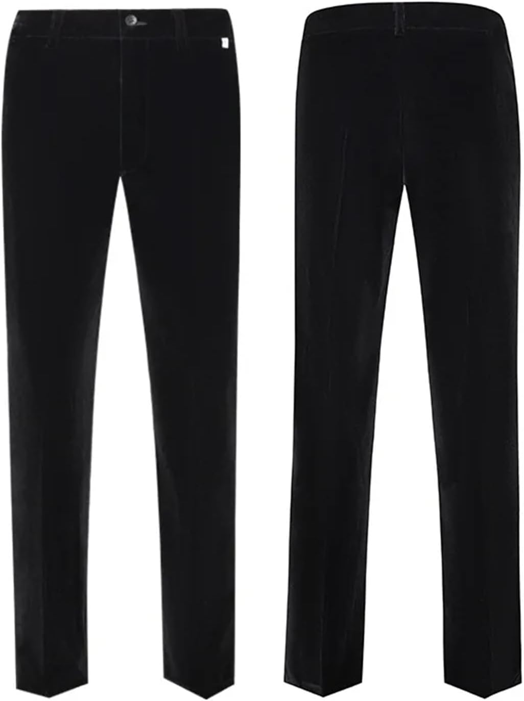 Mens Velvet 2 Pieces Suit Slim Fit Rhinestone Dinner Tuxedo Blazers Pants Outfit with Black Bow Tie for Party Prom