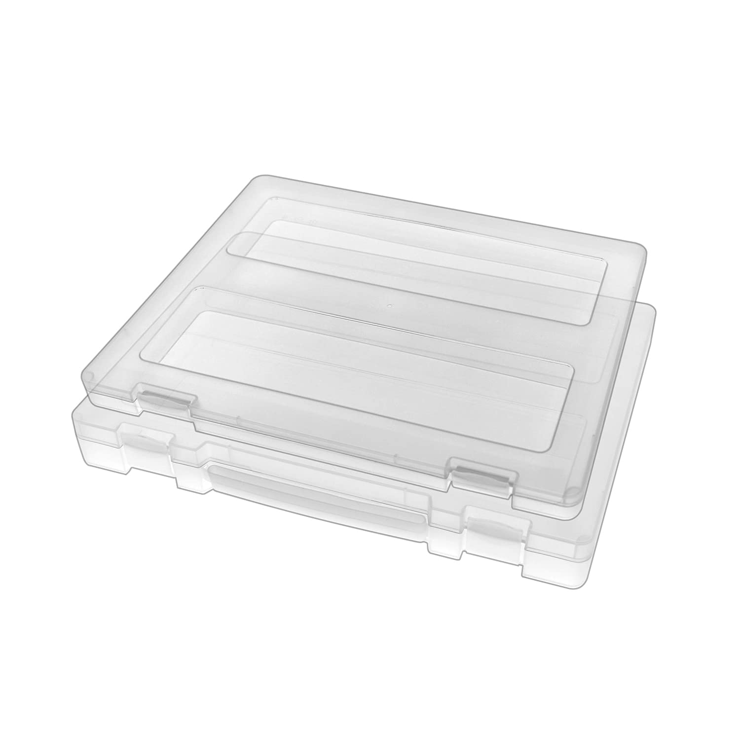 Buy YUUFUU 2 Pack A4 Plastic Portable Project Case, Scrapbook Paper