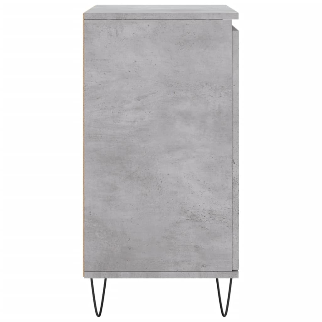 vidaXL Buffet Gris béton 60x35x70 cm Bois d'ingénierie