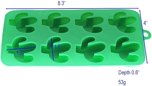 Miniatura 3 de X-Haibei Mini molde lindo del jabón de la glicerina del huésped de la gelatina del chocolate del silicón del cacto