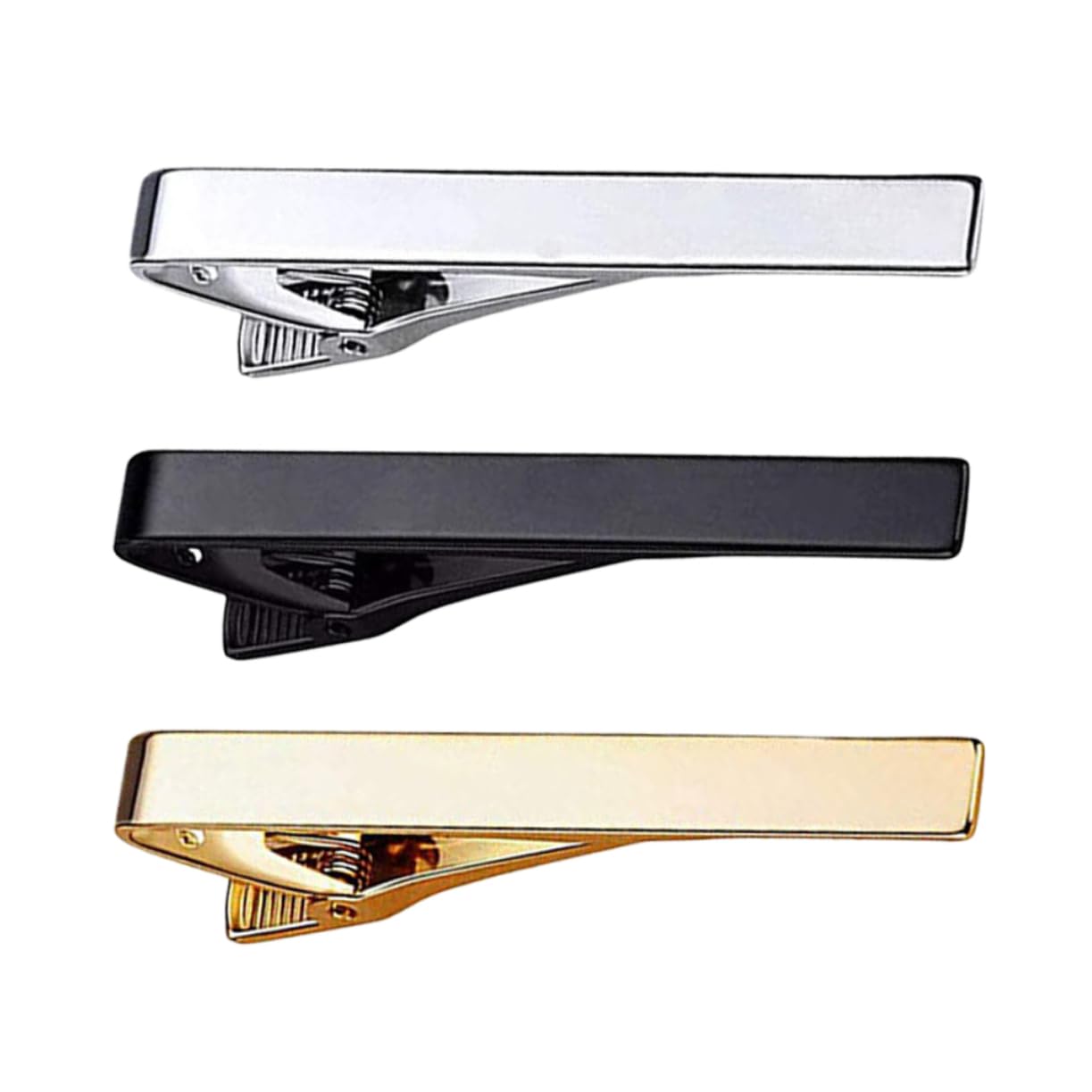 Pinza para Corbata de Camisa 3piezas Cobre Clip de Corbata para Hombre