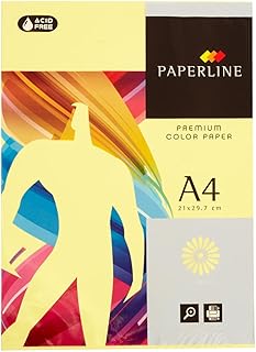 Pack 500 Hojas Color Amarillo Tamaño A4 80g