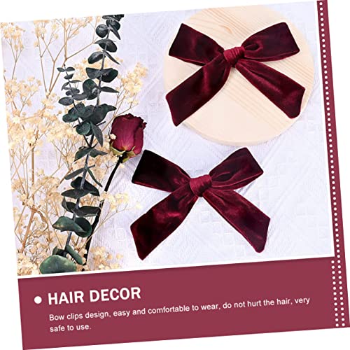 Beatifufu 12 peças de acessórios de cabelo feitos de veludo, design de laço, enfeite de cabelo