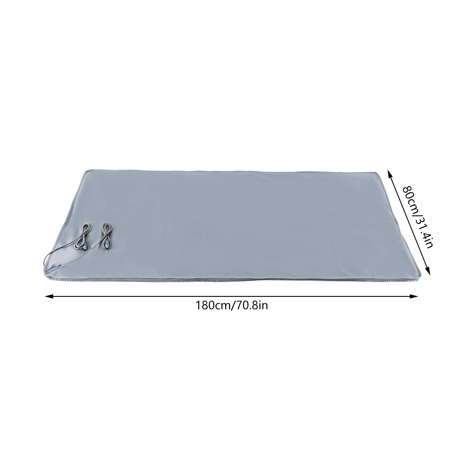 Manta para sauna de infrarrojos lejanos, saco de sauna, moldeador de cuerpo, manta de masaje, controlador de 2 zonas, para uso en salones de belleza, spas, salas de relajación y en casa 70,8 x 31,4