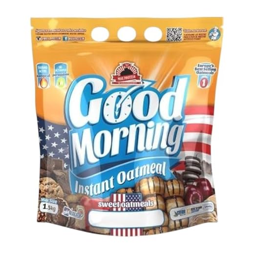 Max Protein Good Morning Instant Oatmeal - 1,5 kg Gofre and White Choc
