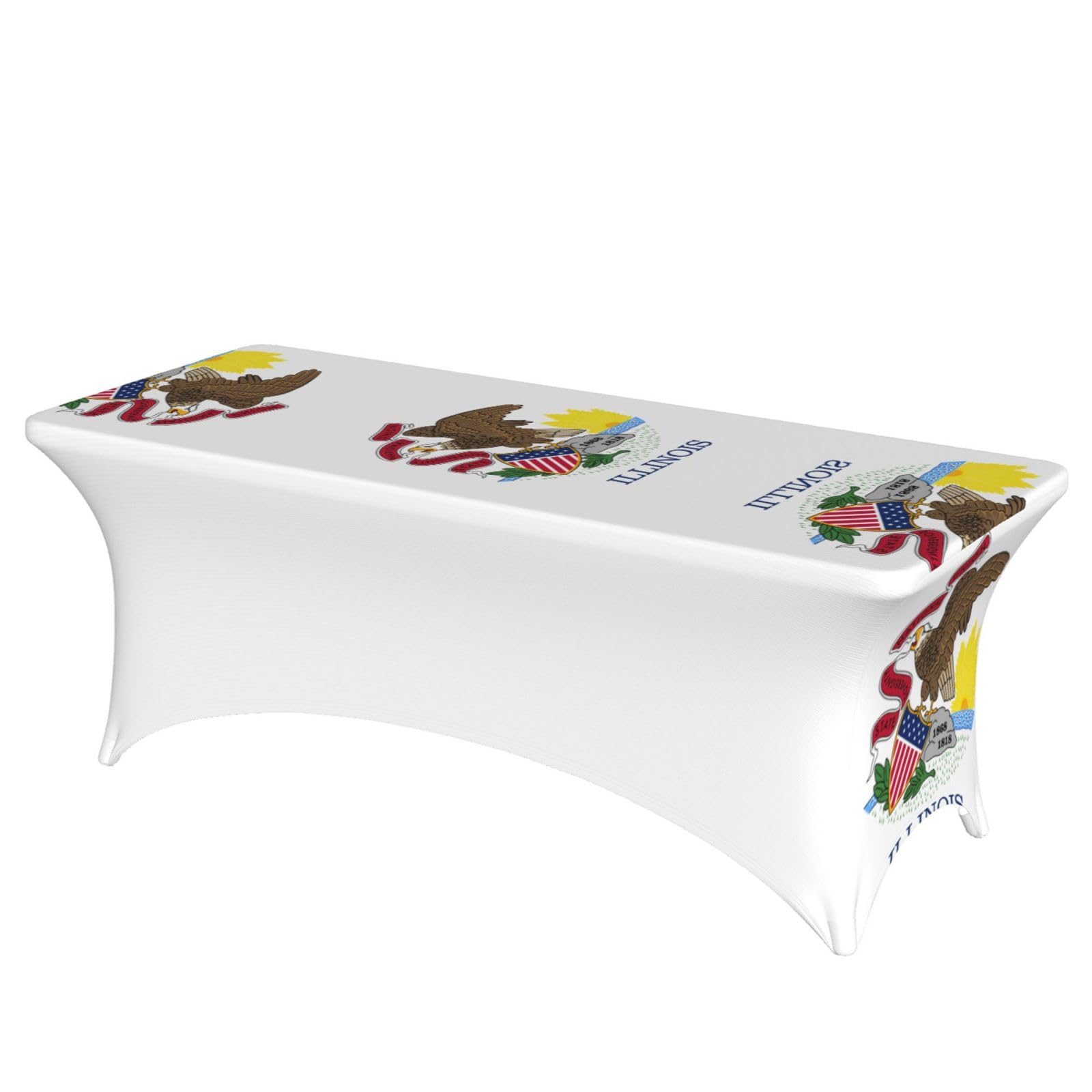 Nappe Illinois extensible 1,8m en élasthanne lavable pour banquet