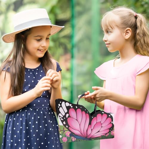 Bolsas de regalo con forma de mariposa rosa, 50% de descuento