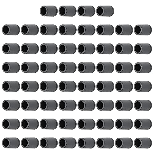 Unlorspy 60 Pcs Black Rubber End Caps, 1/4 Inch (6Mm) Diameter Round Plastic Furniture Chair Leg Caps Rubber Tips Floor Protectors Feet Pads For Desk Chair Leg (Round) #TOP4