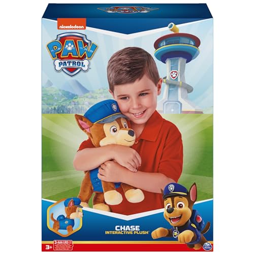 Paw Patrol 6065536 Talking Chase 12-Inch-Tall Interactive Plush Toys With Sounds, Phrases And Wagging Tail, Stuffed Animals thumb #6