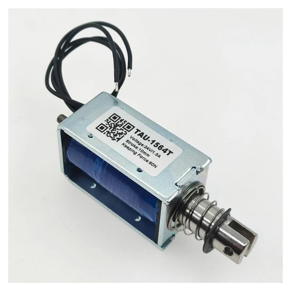 12V 24V DC Elektromagnetyczny magnes elektryczny Solenoid skokowy 60N TAU-1564 TAU-1564T (TAU-1564T 24V)