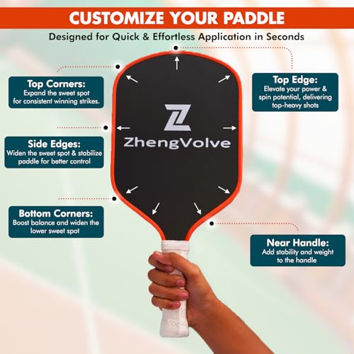 Pickleball Lead Tape Pack of 10, Extra Strong Adhesive, 3g Weighted Edge Guard Strips, Waterproof Pickleball Lead Tape Strips, Enhance Power, Swing & Paddle Balance, Black - Image 4