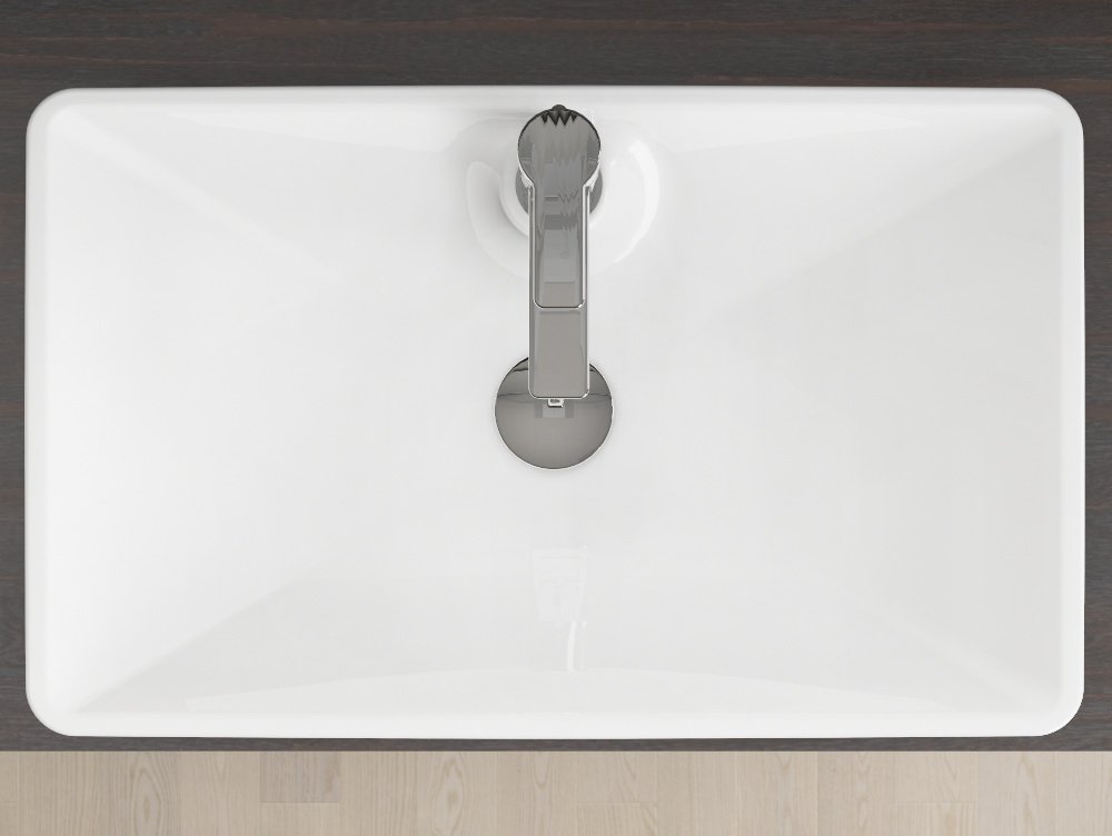 Aqua Bagno | Design Waschbecken in Weiß, Aufsatzwaschbecken