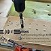 Watris Veiyi Self Centering Hinge Drill, Centering Bits, Hex Shank Center Drill Bit Set, Center Hole Bit, Door Window Cabinet Centering Drill Bits Hinge Opening Tool(5mm&1/4