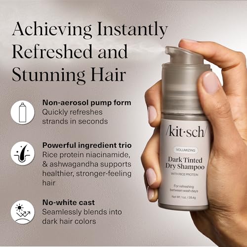 image for Kitsch Volumizing Rice Protein Dry Shampoo Powder - Dry Shampoo for Wo