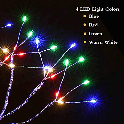 20" PXBNIUYA Battery/USB Operated 108LED Tabletop Bonsai Tree Light - image 3
