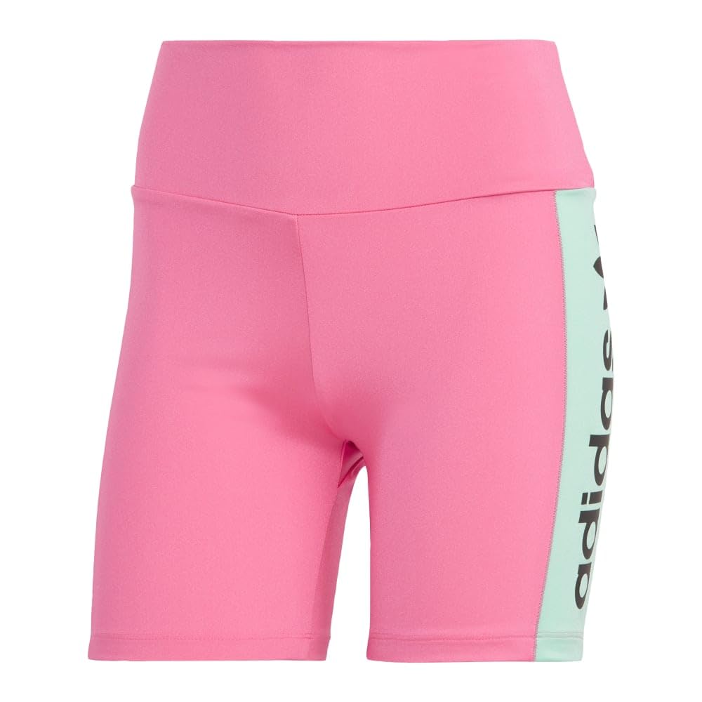 Shorts adidas Originals High Shine femme rose magenta M : short streetwear satiné