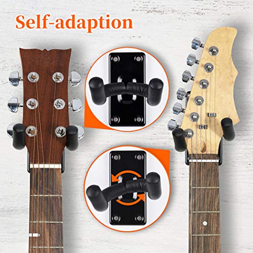 Guitar Hanger 2 Pack Guitar Wall Mount Hangers For Electric Acoustic And Bass Guitars Ukulele #TOP3