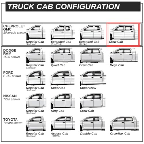 6 in. Wide Aluminum Running Boards Compatible with 19-24 Chevy miniatura 7