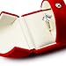 Oirlv Red Velvet Ring Box for Proposal/Engagement/Wedding Premium Jewelry Gift Box