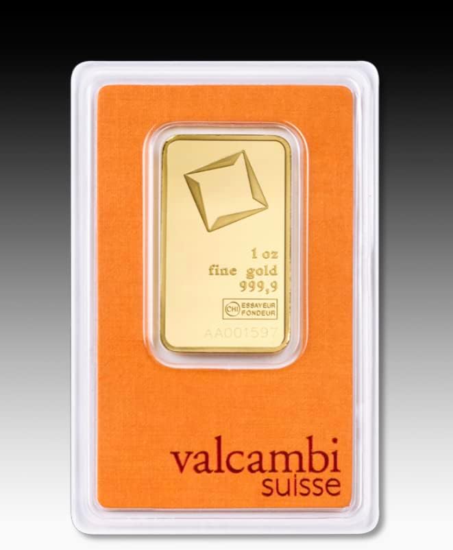 Valcambi Suisse 1 oz Gold Bar 0.999