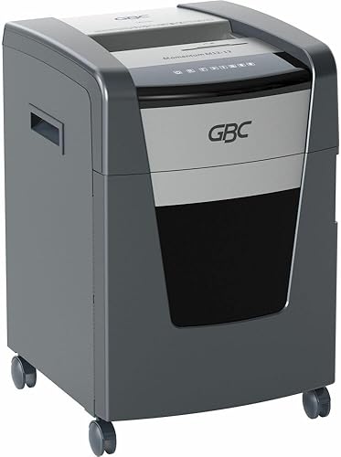 GBC Trituradora de papel, capacidad de 12 hojas, microcorte, seguridad de nivel P-5, antiatascos, impulso M12-12 (WSM177003)
