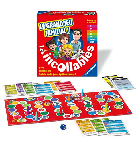 Ravensburger Le Grand Jeu familial des Incollables Jeu de quiz Jeu de quiz à jouer entre amis ou en famille 7 niveaux du CP à Adulte Mixte 26296 Version Française - vue 3