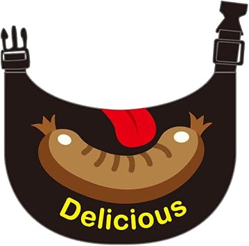 Dog Bandana Sausage Waterproof Cute Comfortable Dog Drool Bib Adjustable Bib Handkerchief Accessories for Small, Medium, Large and Extra-Large Dogs L,Brown