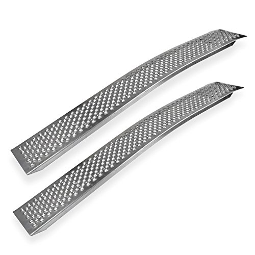 Alu Auffahrrampe Auffahrschiene Verladerampe Rampe Set 21x150 cm gebogen 2 STK.