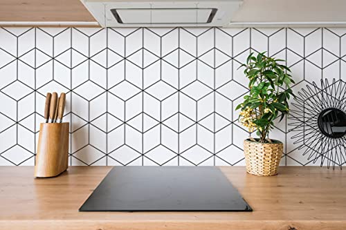 Removable Wallpaper White And Black Contact Paper For Cabinets Stripe Peel And Stick Wallpaper Self Adhesive Contact Paper For Wall Covering Vinyl Rolls 118"X17.7" #TOP1