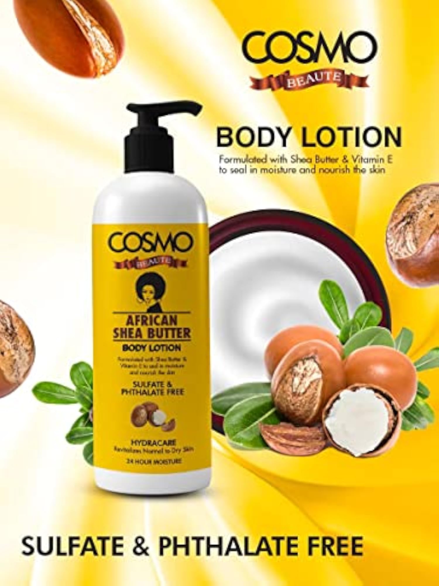 Beaute African Shea Butter Body Lotion, 500ml