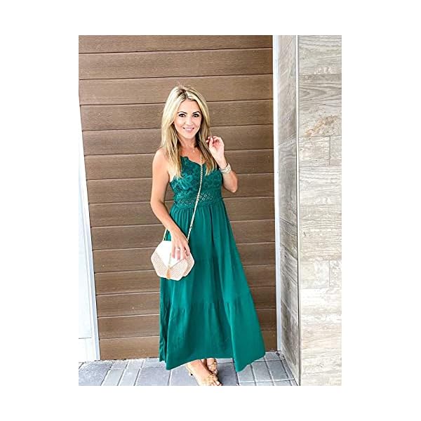 Dokuritu-Womens-Beach-Crochet-Lace-Maxi-Dress-Summer-Spaghetti-Strap-Maxi-Dress Dokuritu Womens Dresses Beach Crochet Lace Maxi Dress Summer Spaghetti Strap Long Wedding Guest Dresses for Women Vacation Outfits 2023(DarkGreen,M)