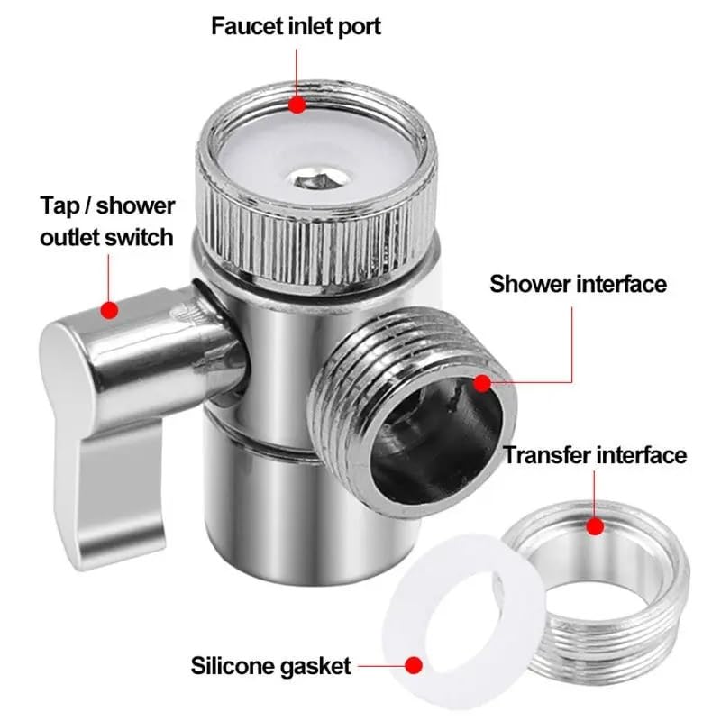 Sélecteur de jet pour robinet d'évier évitant les fuites de douche - 4