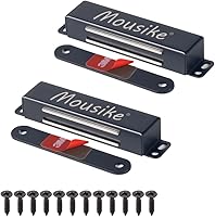 Mousike 90lb Heavy Duty Magnetic Door Catch - Strong Stainless Steel Latch for Kitchen Cabinets, Closets, Wardrobes & Drawers