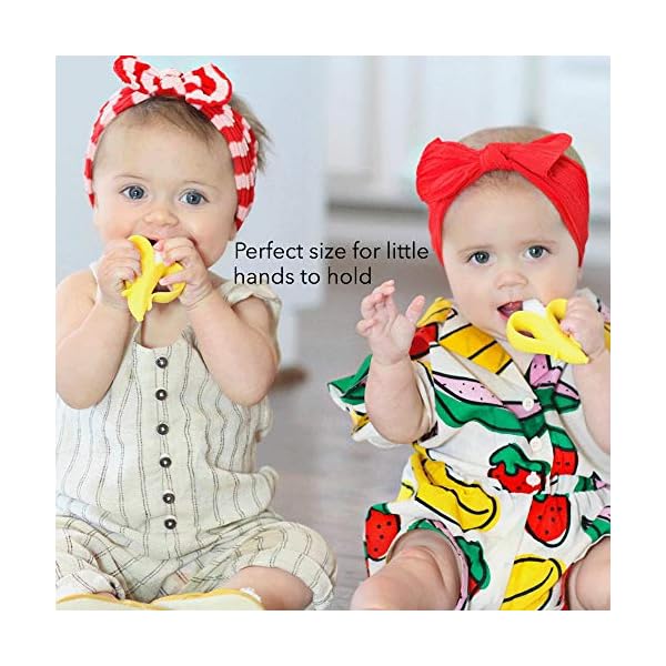 Nuby Nana and Corn Soothing Teethers, Easy Grip, BPA-Free, Suitable from 3 Months Plus (2 Pack) – Bild 6