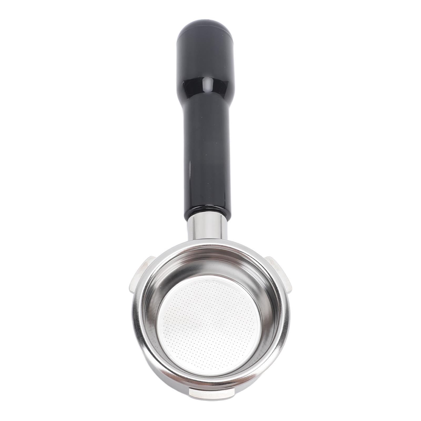 Portafiltro sin Fondo de 58 Mm y 3 Orejas, Portafiltro sin Fondo de 58 Mm Mejora de la Extracción Resistencia a la Corrosión Desmontable Seguro para (Negro)