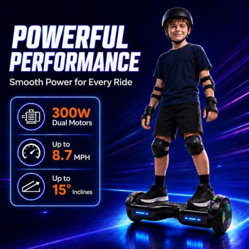 XERATH Hoverboard with Dual 300W Motors