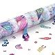 Tischläufer für Einschulung Schuleinführung Schulanfang Deko, Tischband tischdecke mit Zuckertüten 123 ABC Motiv Schule 600 cm x 29 cm, Tisch Läufer für 1. Schultag