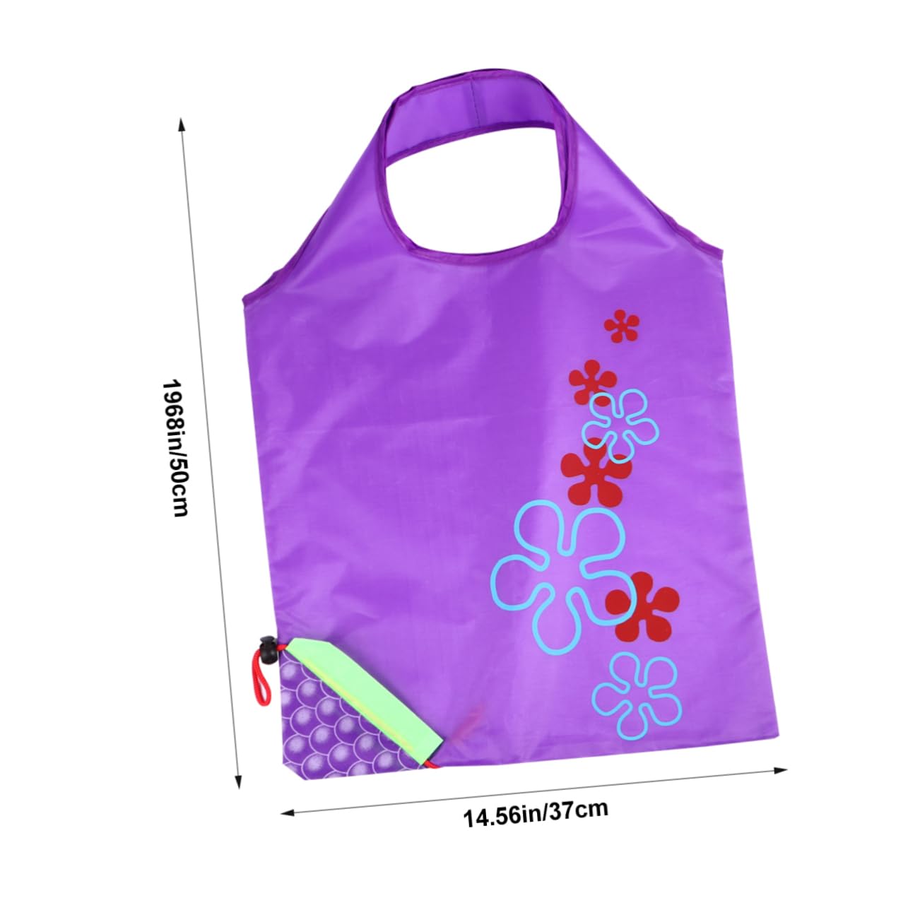 GRIRIW 3Pcs Foldable Reusable Shopping Bags Portable Tote Pouches for Groceries Lightweight Storage for Commuting and Daily Use